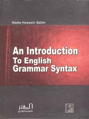 cover image of An Introduction to English Grammar Syntax